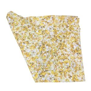 Vintage Marvrelaire By Springmaid Twin Flat Sheet Yellow Floral‎